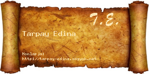 Tarpay Edina névjegykártya